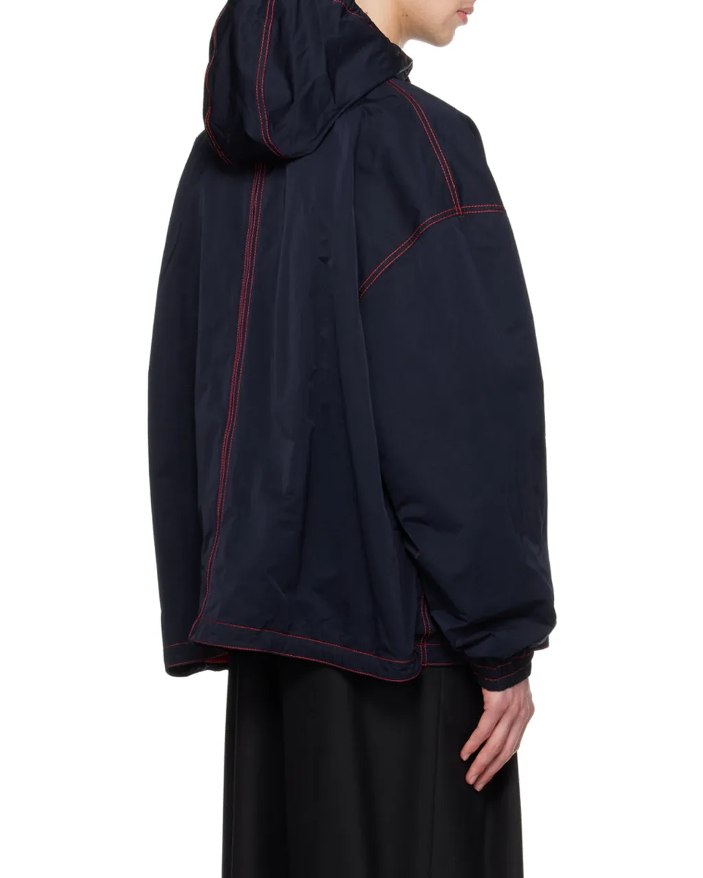 Drawstring Hood Casual Jacket