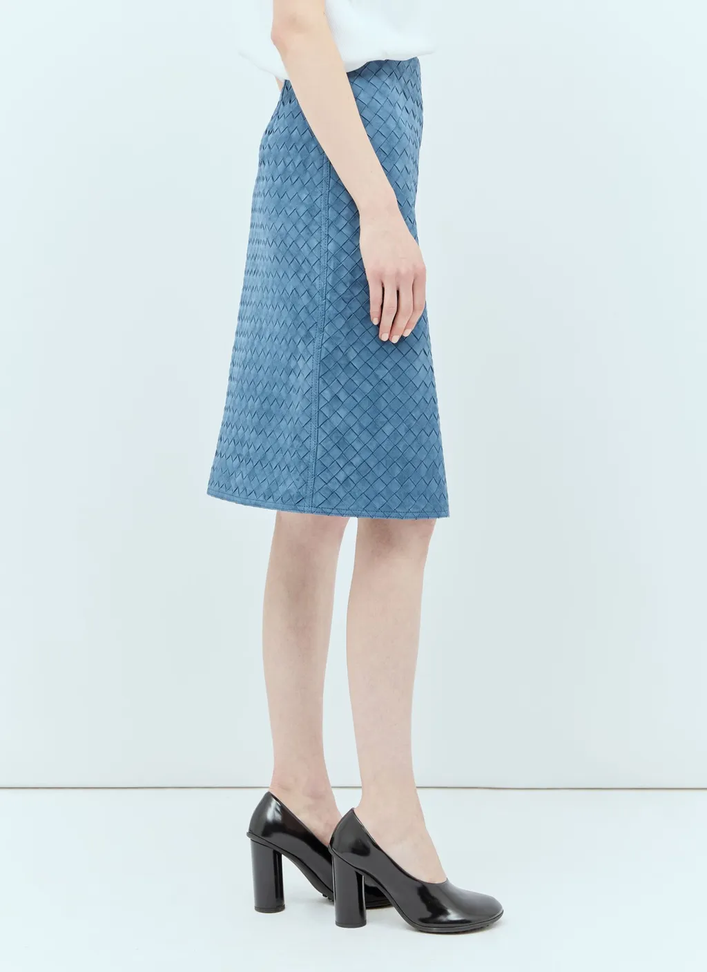 Intreciato Mid-Length Skirt