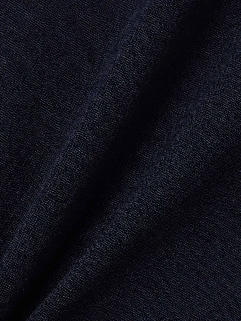 Tonal-Stitched Ribbed-Cuffs Polo Shirt