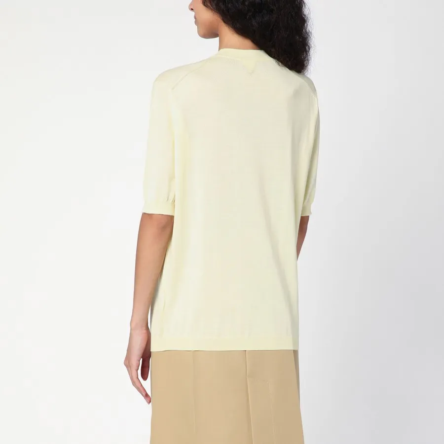 Logo Embroidered Knitted Top