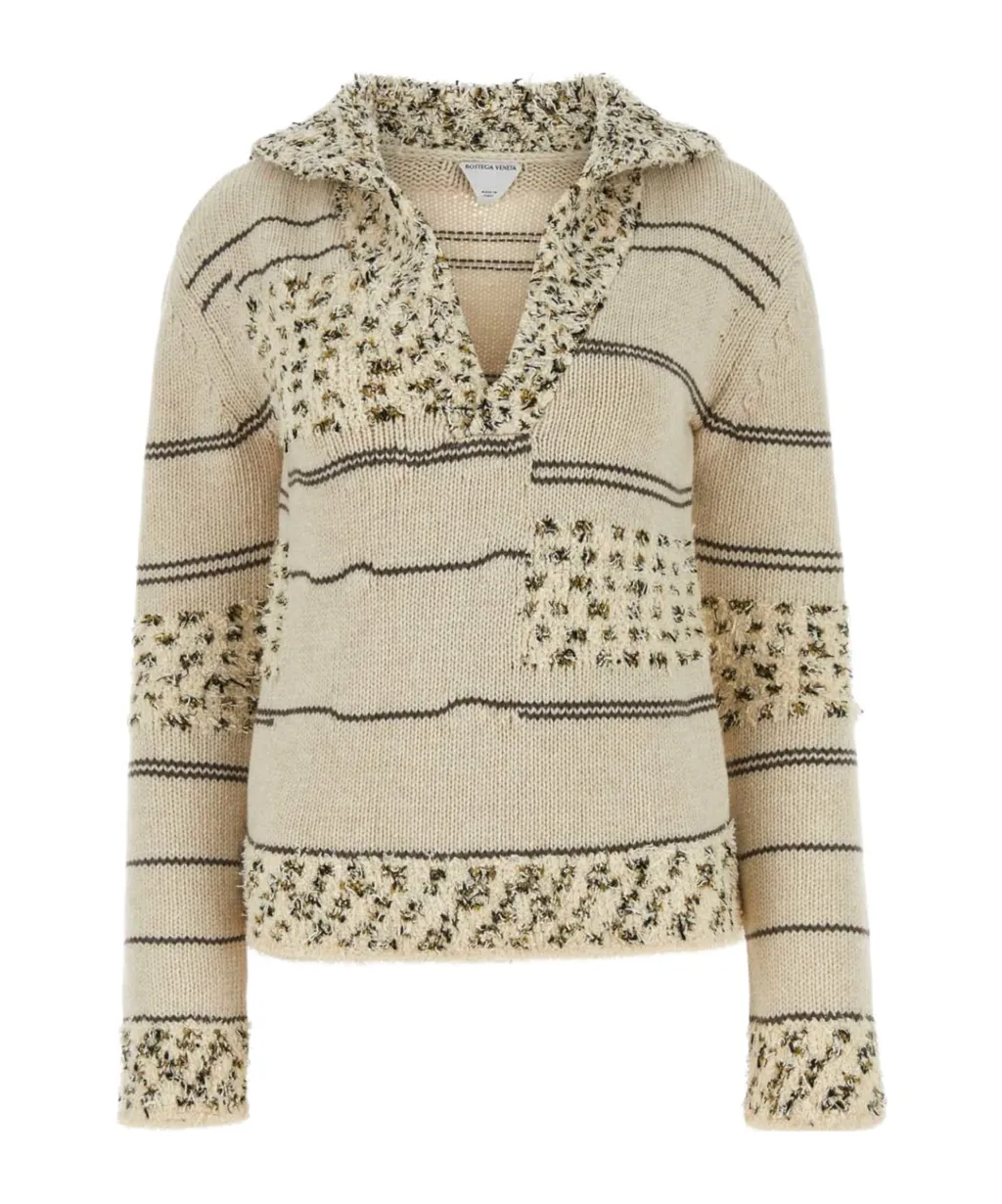 Striped V-Neck Jumper