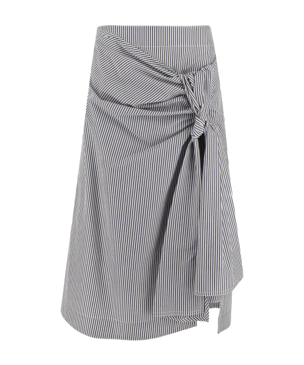 Striped Midi Skirt