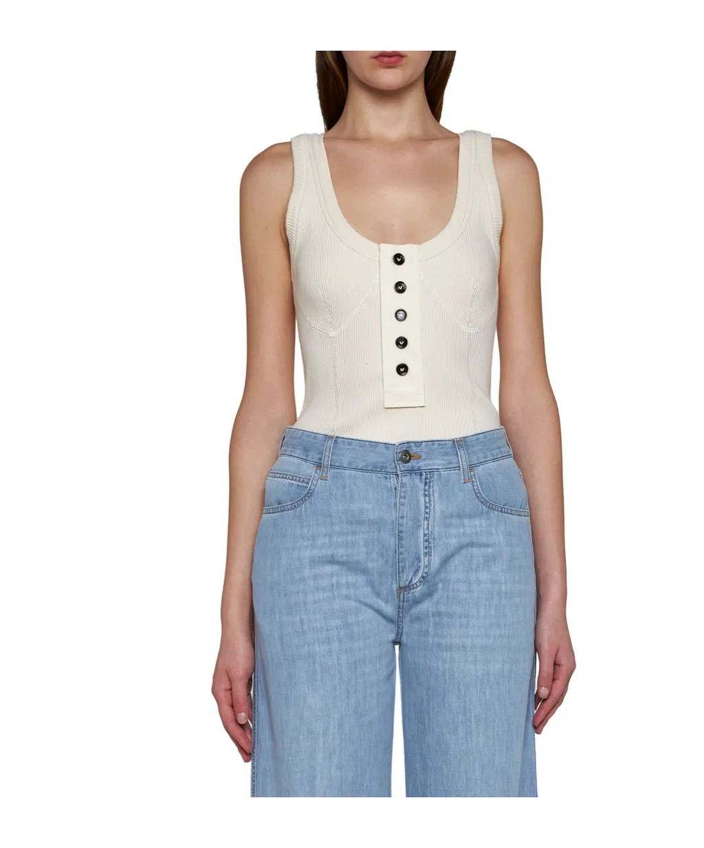 Sleeveless Rib Knit Top