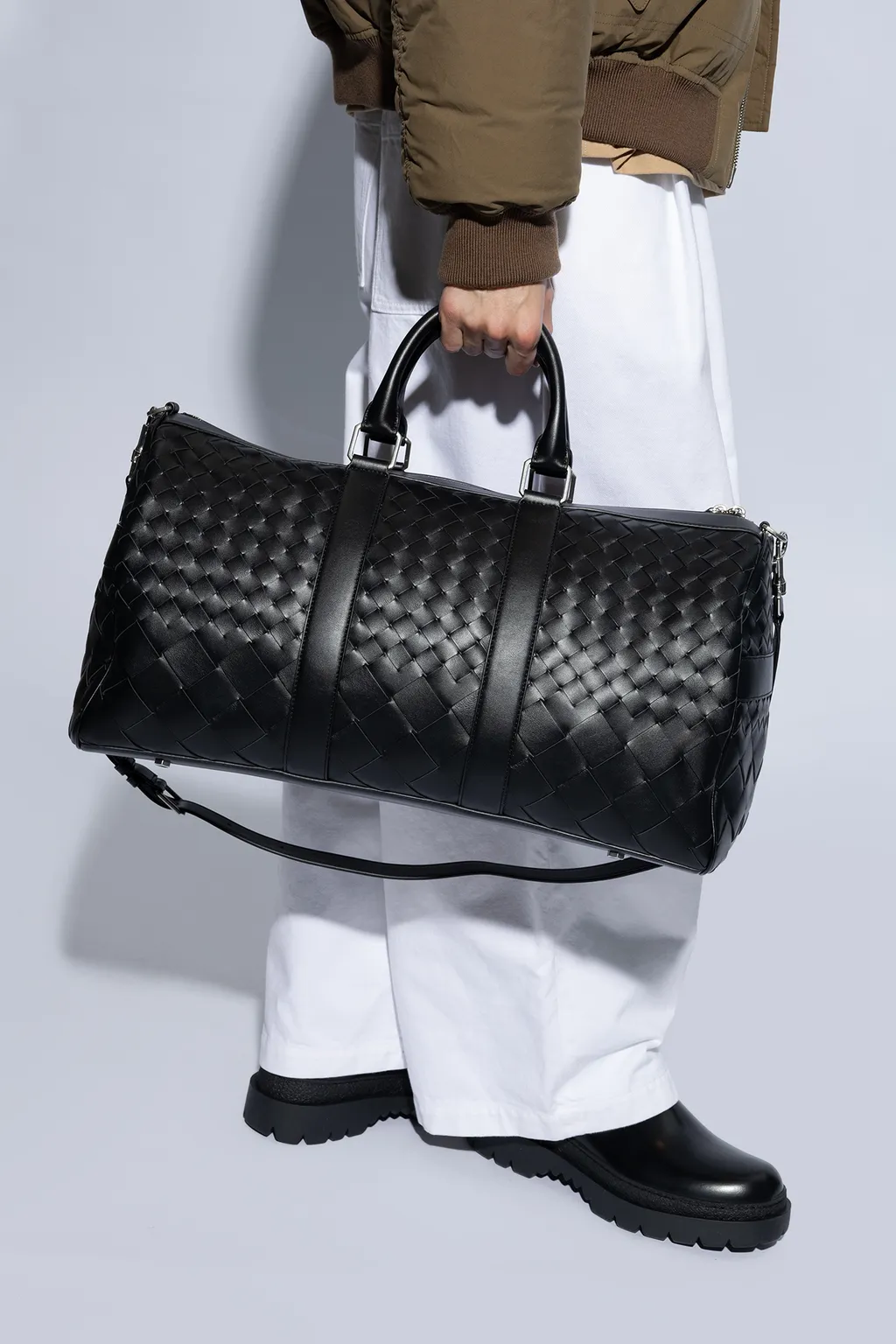 Medium Woven Travel Bag