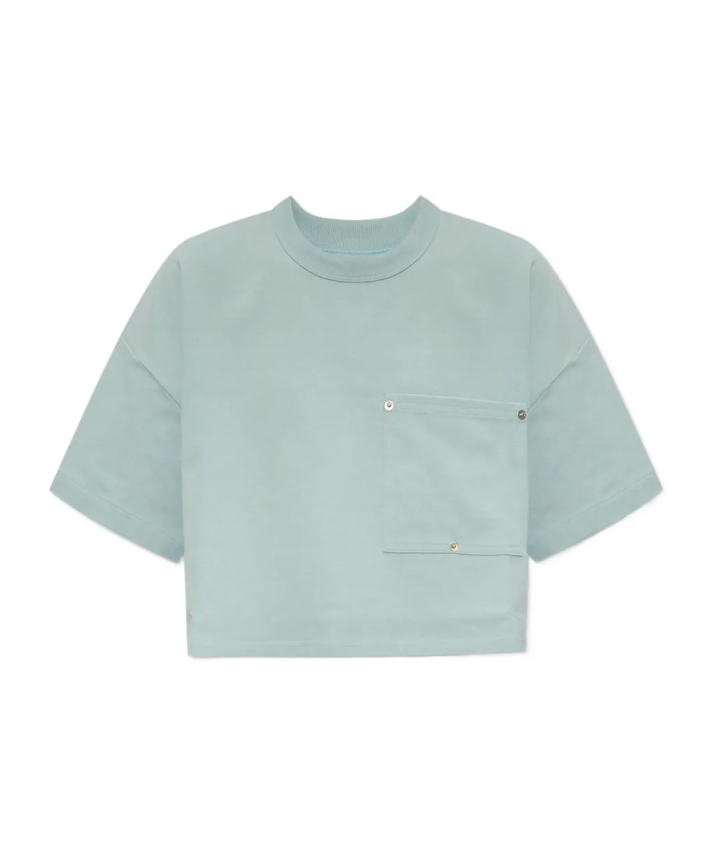 Pocket Detailed Cropped T-Shirt
