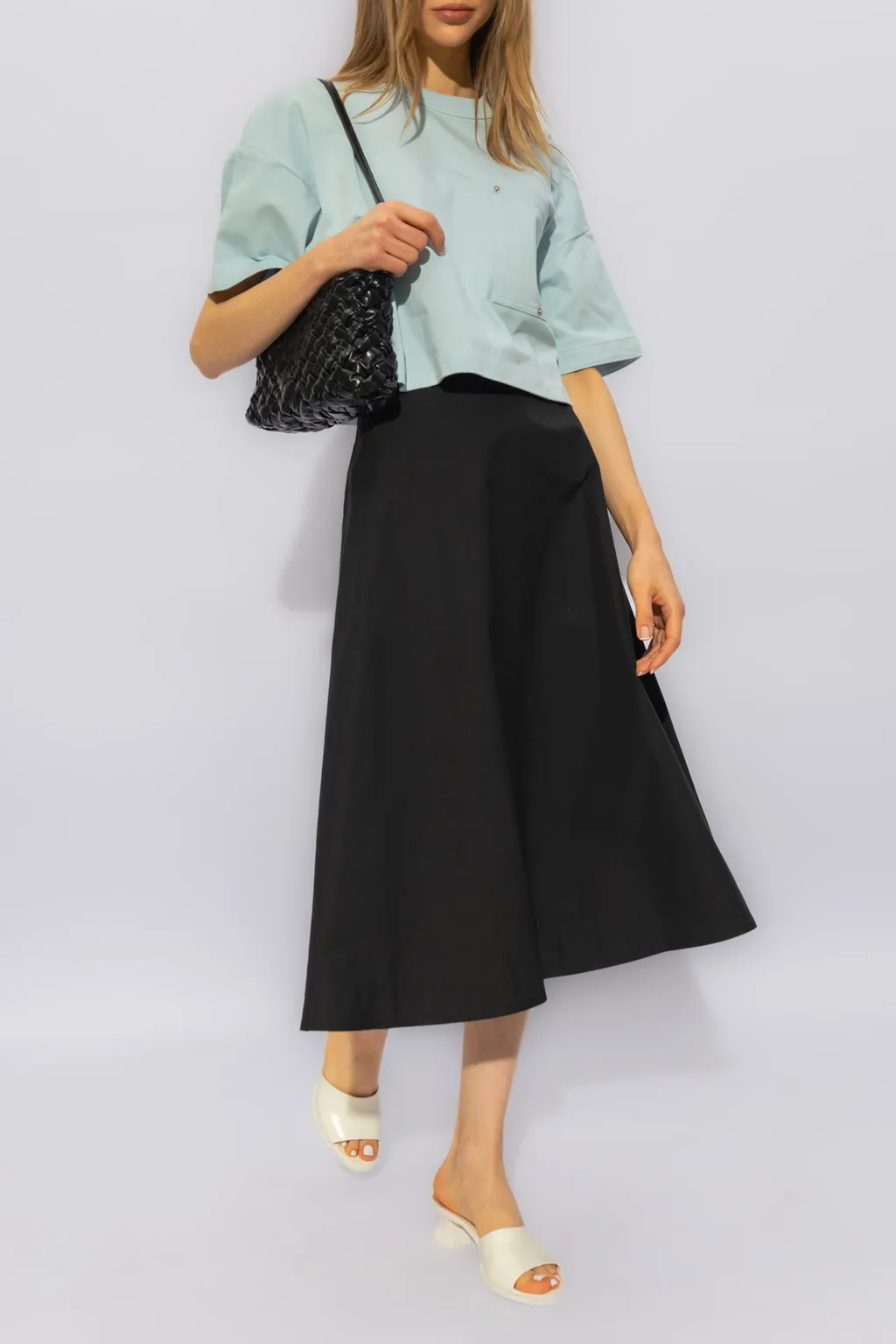 Pocket Detailed Cropped T-Shirt