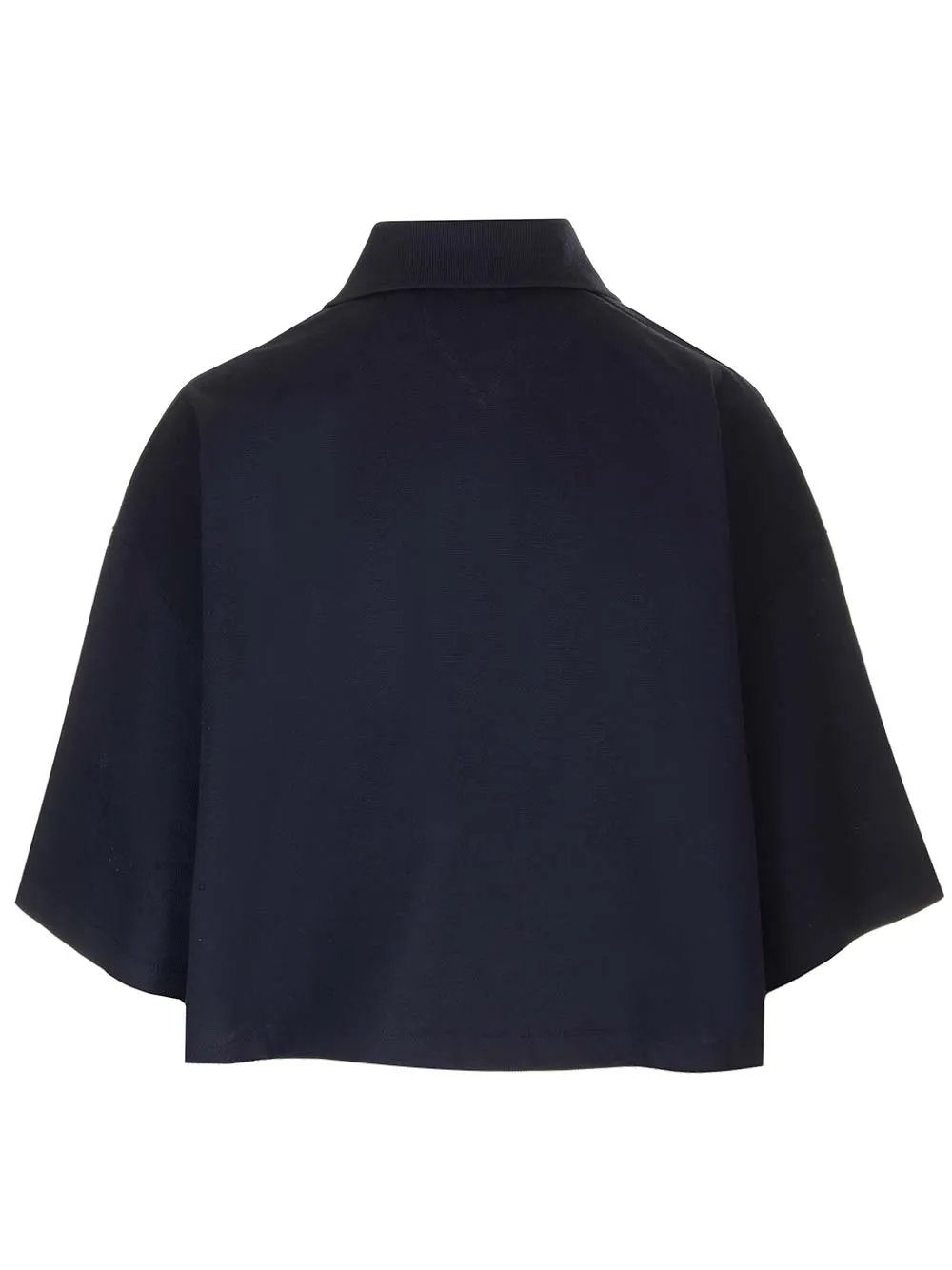 Cropped Cotton Piqué Polo