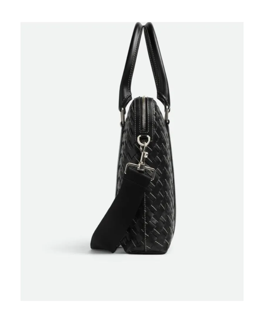 Zipper Woven Briefcase