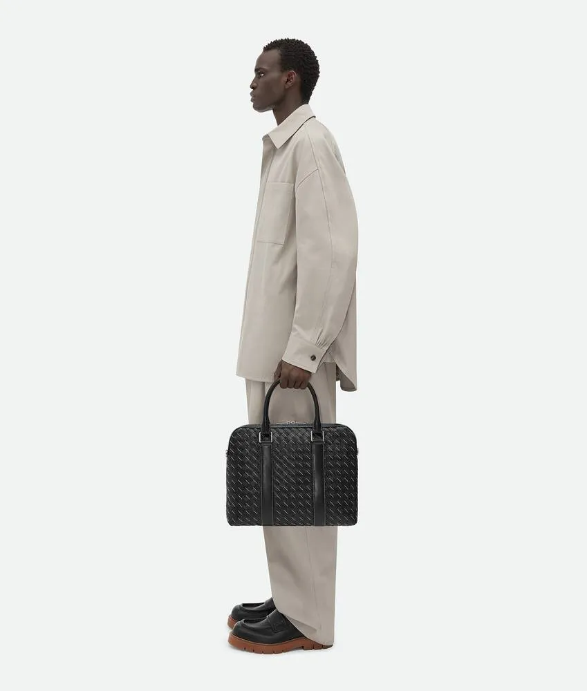 Zipper Woven Briefcase