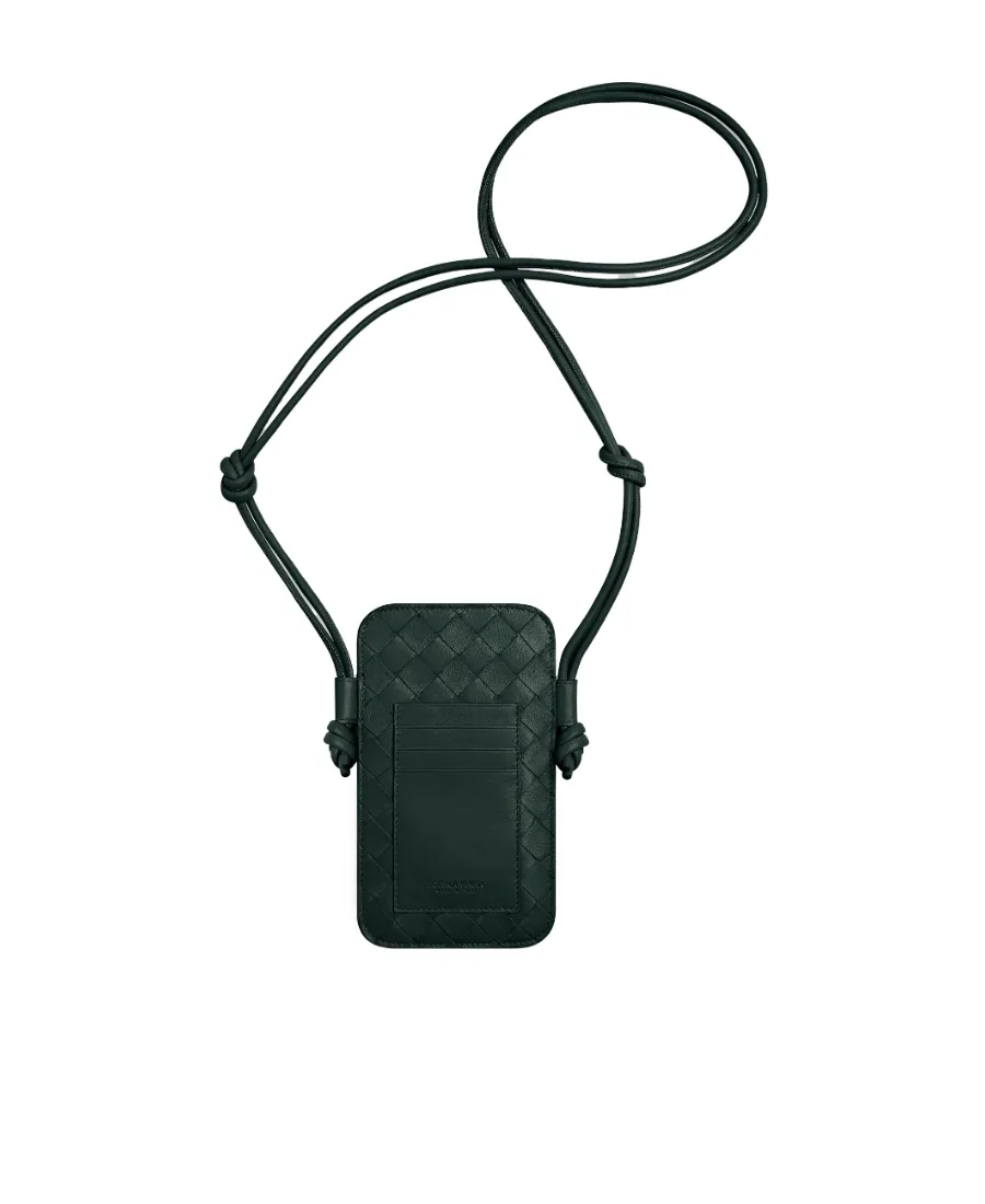 Intreciato Woven Mobile Phone Bag