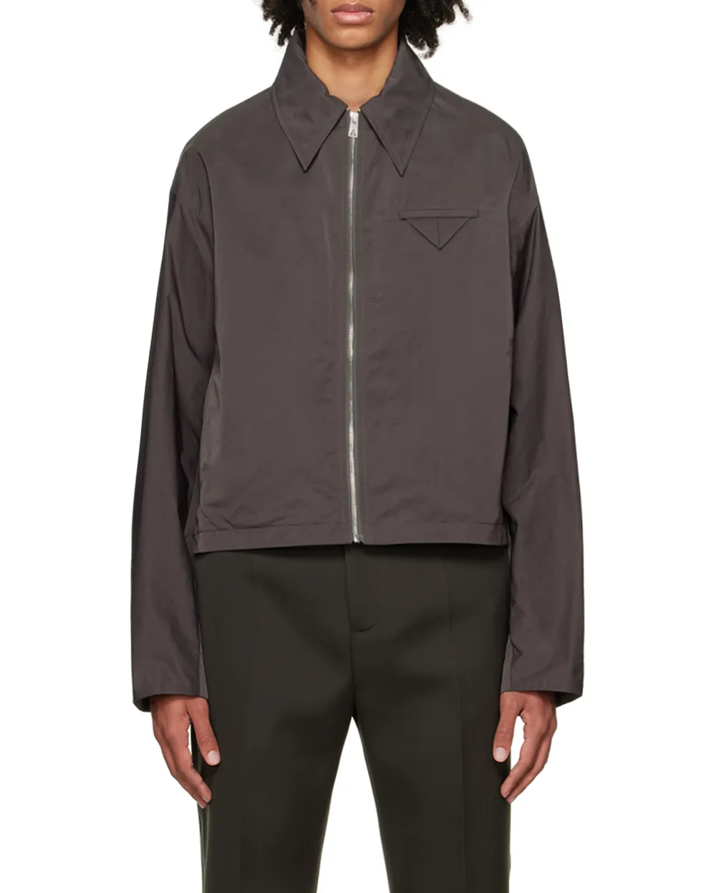 Long-Sleeved Zipper Casual Jacket