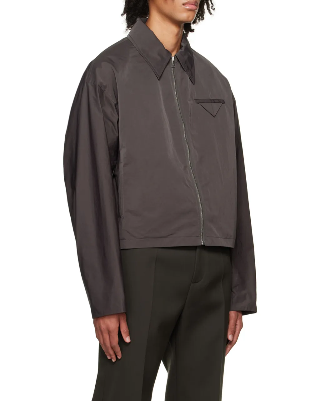Long-Sleeved Zipper Casual Jacket