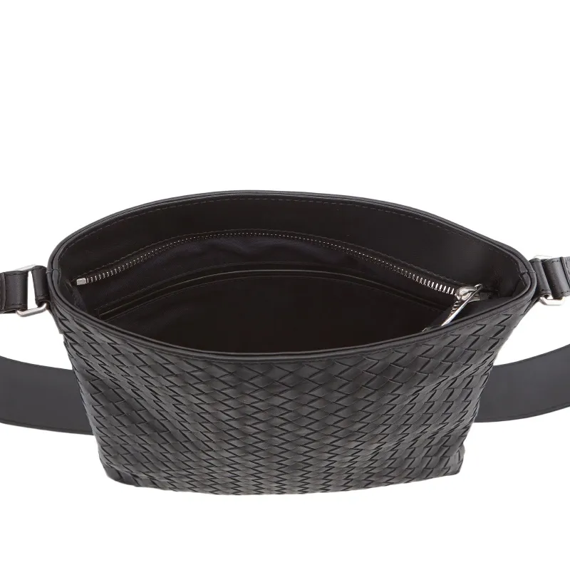 Woven Detail Cross-Body Bag
