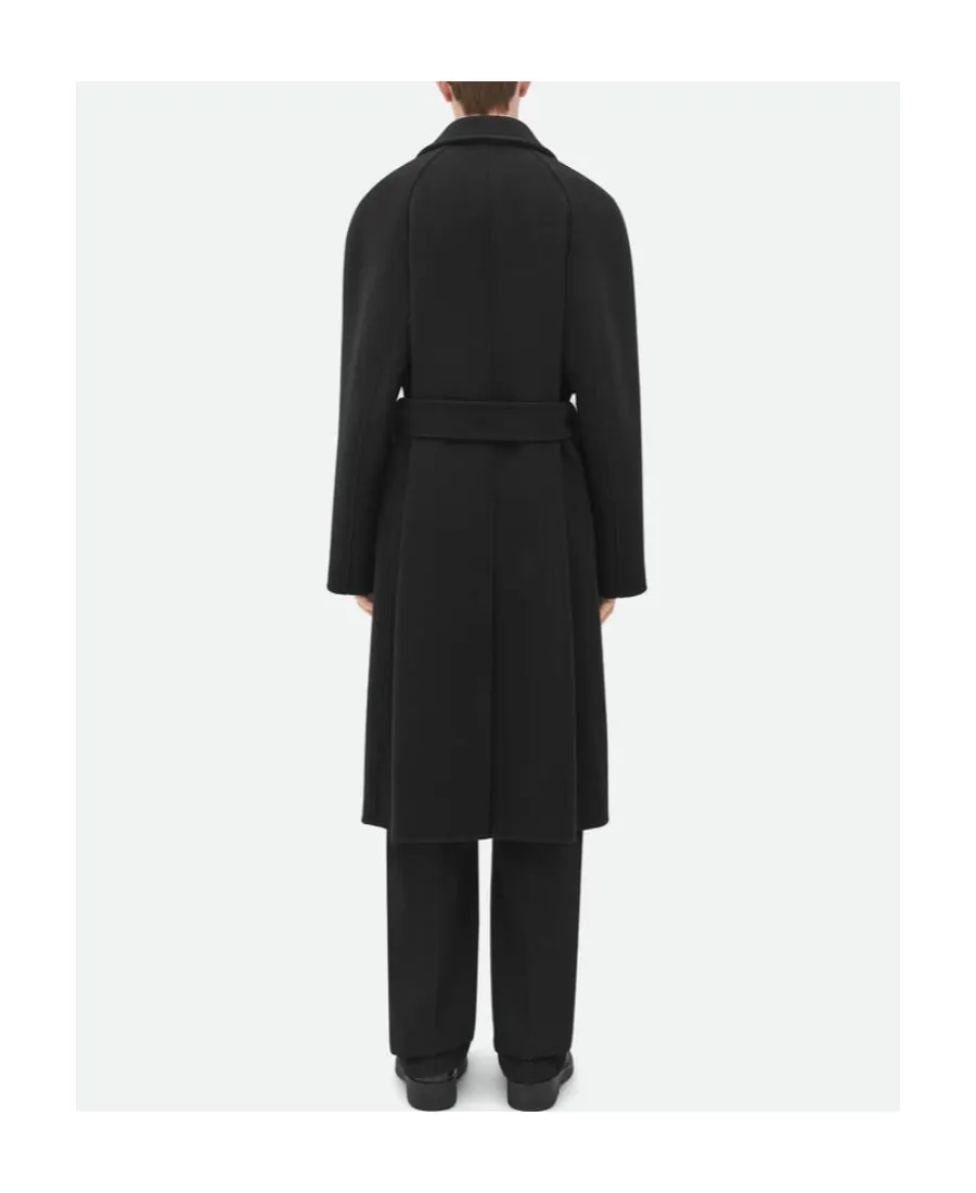 Double-Breasted Wool And Cashmere Coat