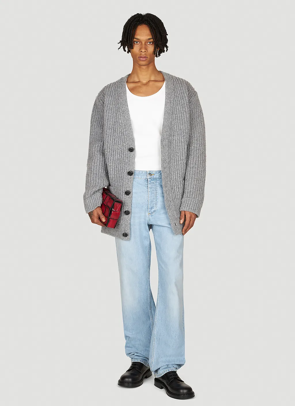 V-Neck Knitted Cardigan