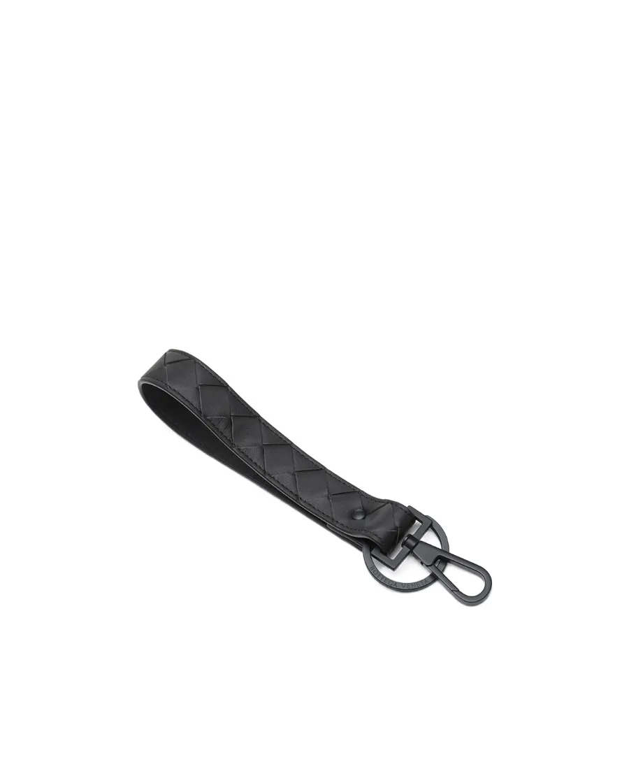 Intrecciato Woven Keychain