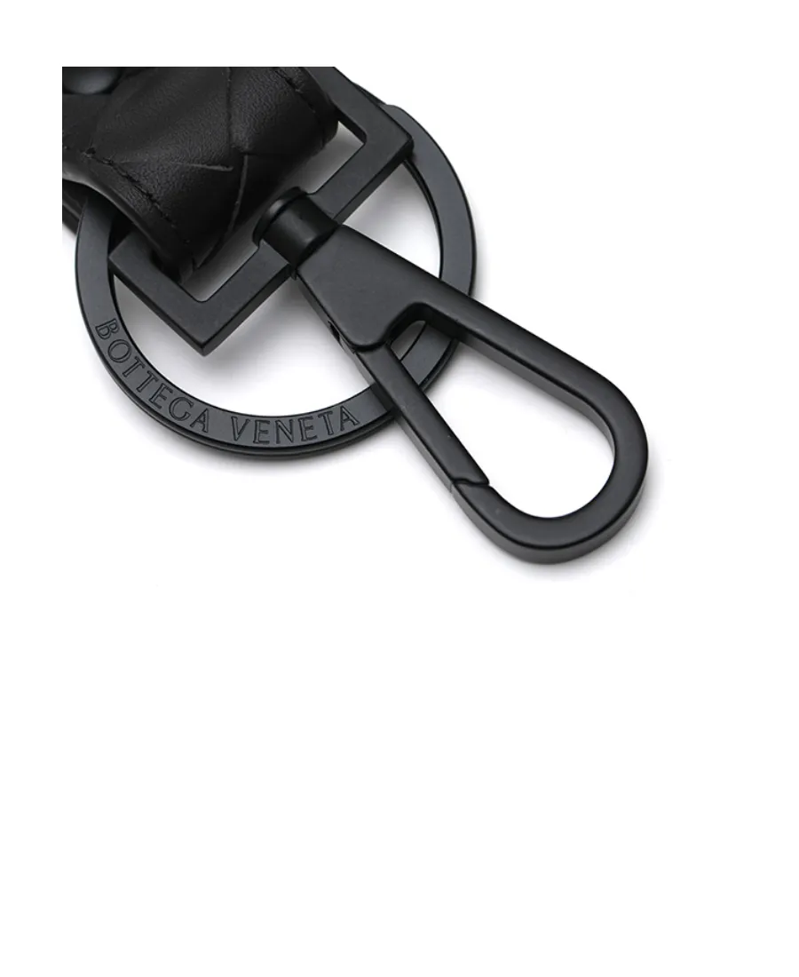 Intrecciato Woven Keychain