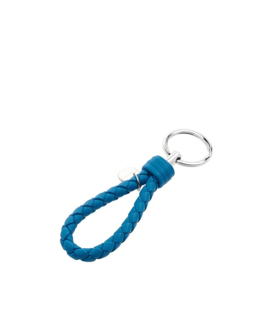Intrecciato Woven Keychain