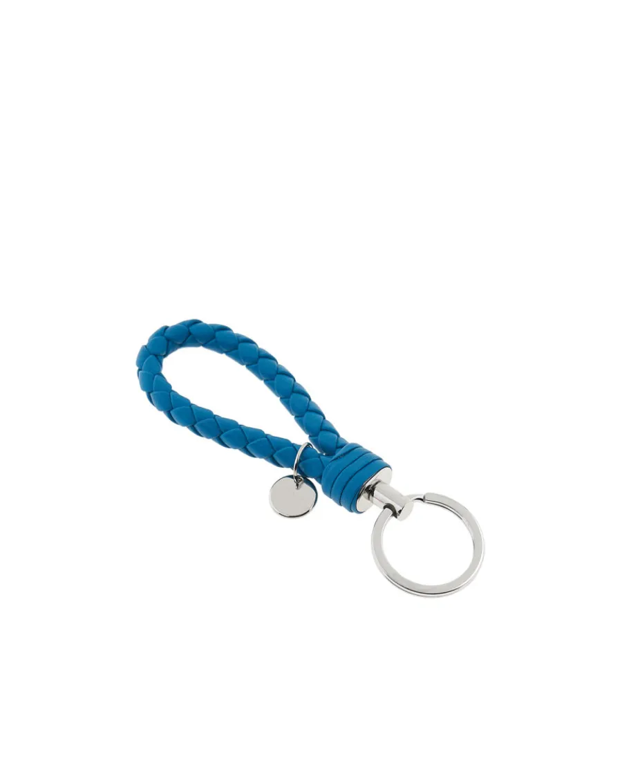 Intrecciato Woven Keychain