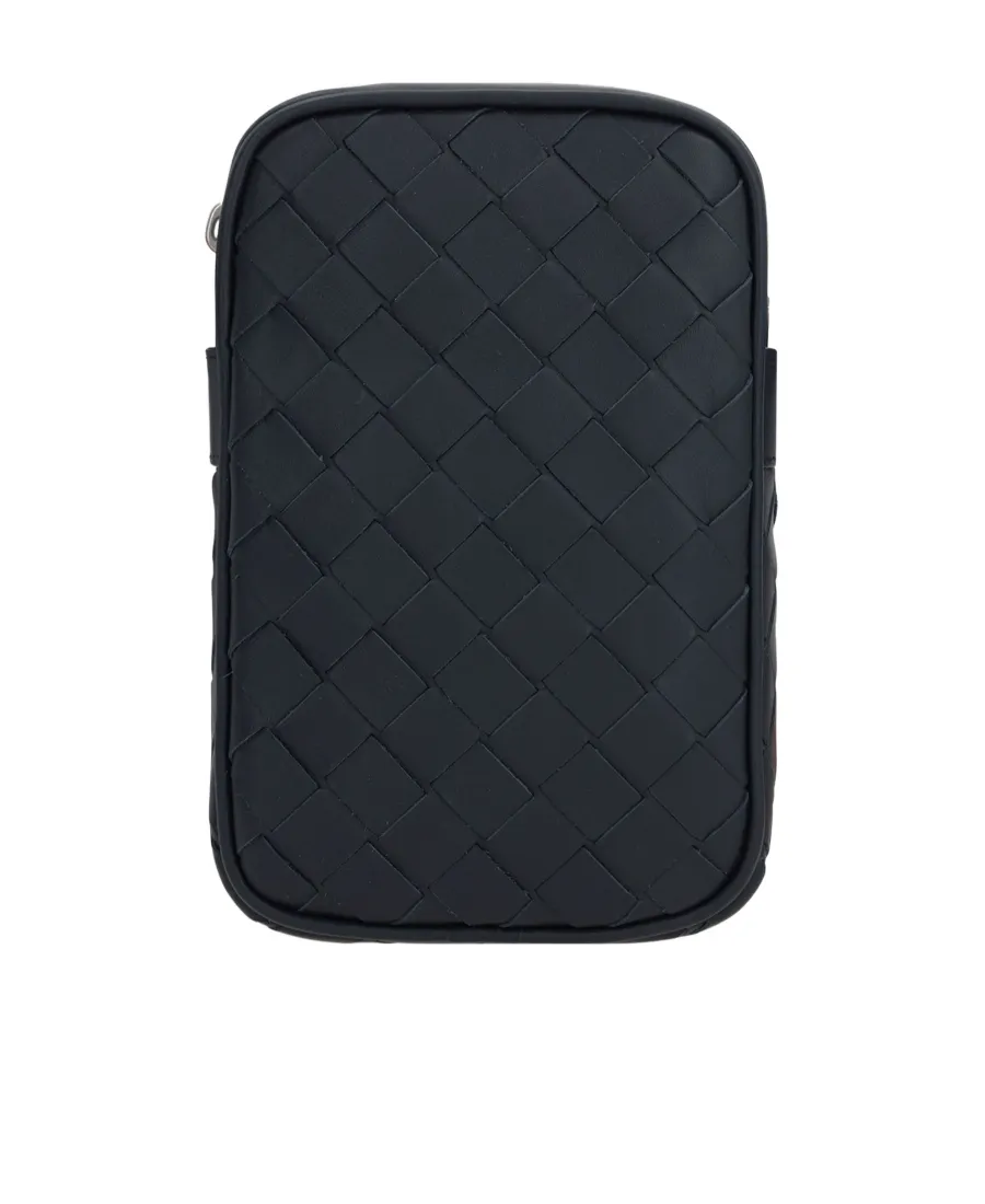 Intrecciato Zipped Phone Pouch