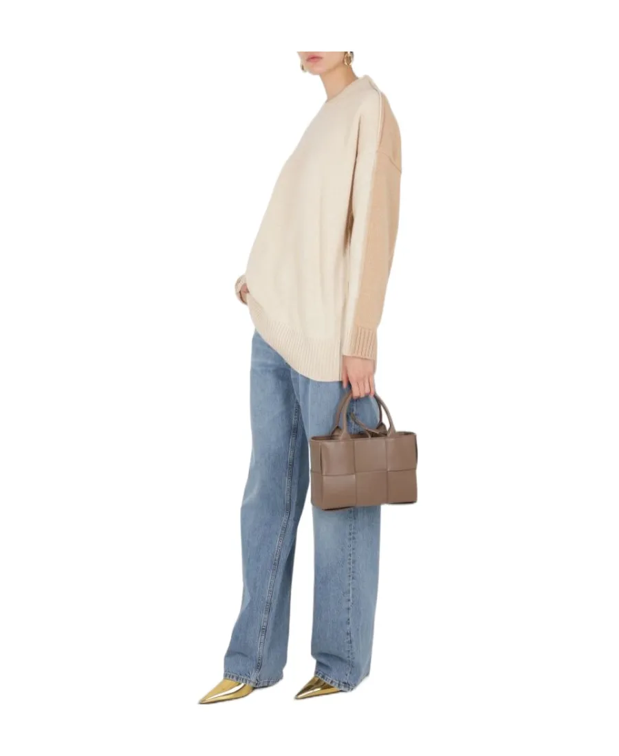 Two-Toned Knitted Jumper