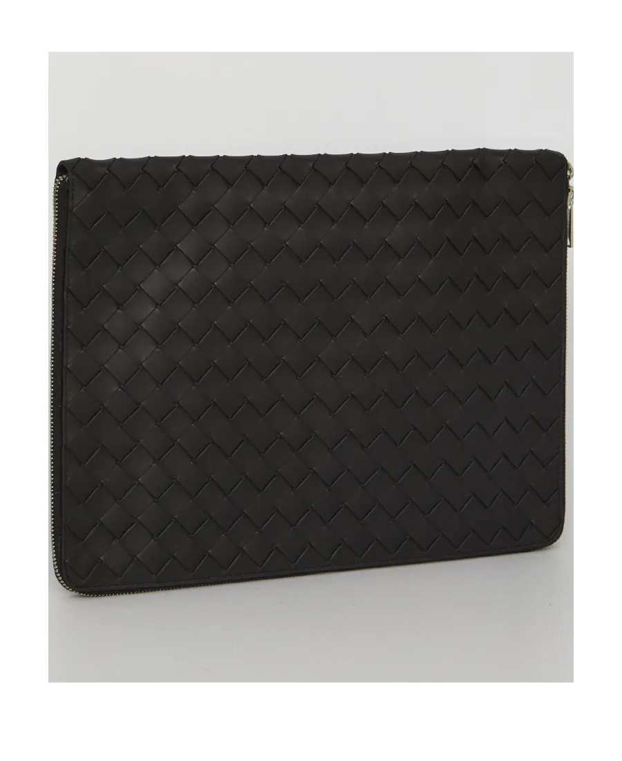 Intrecciato Leather Laptop Bag