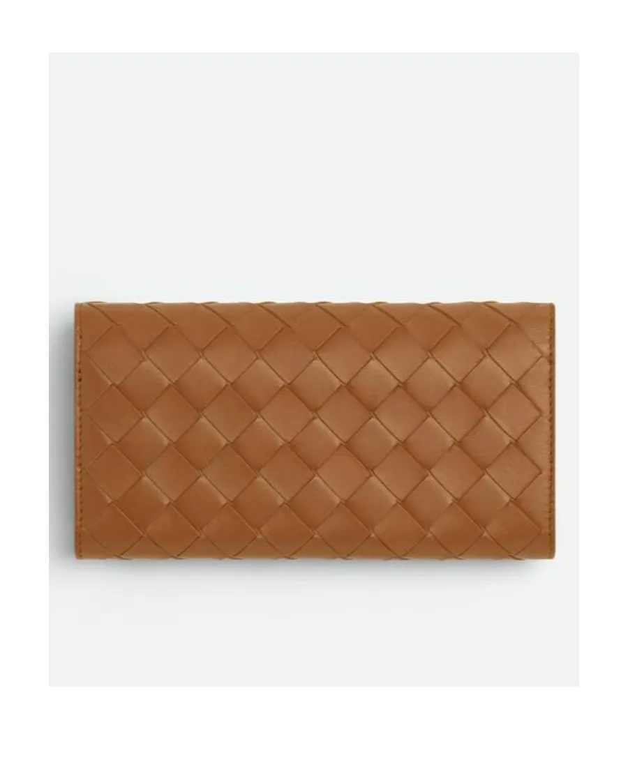 Intrecciato Large Flap Wallet