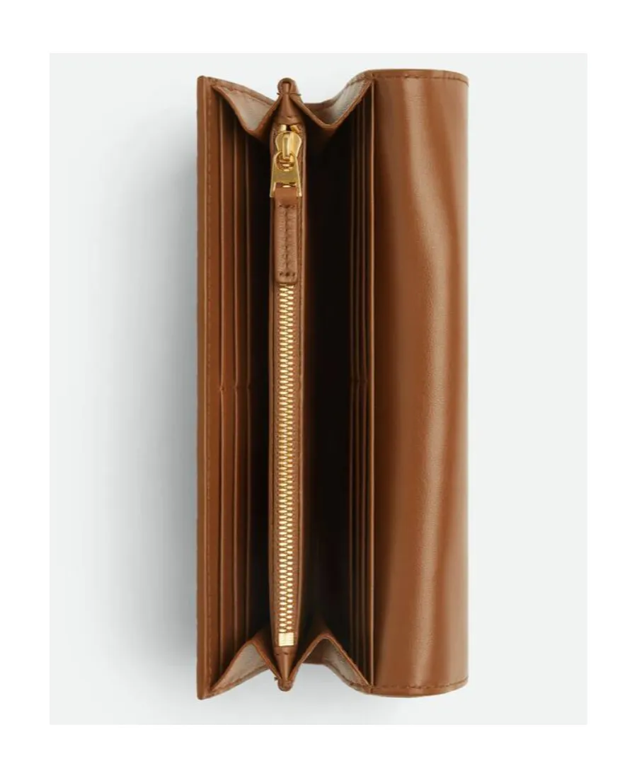 Intrecciato Large Flap Wallet
