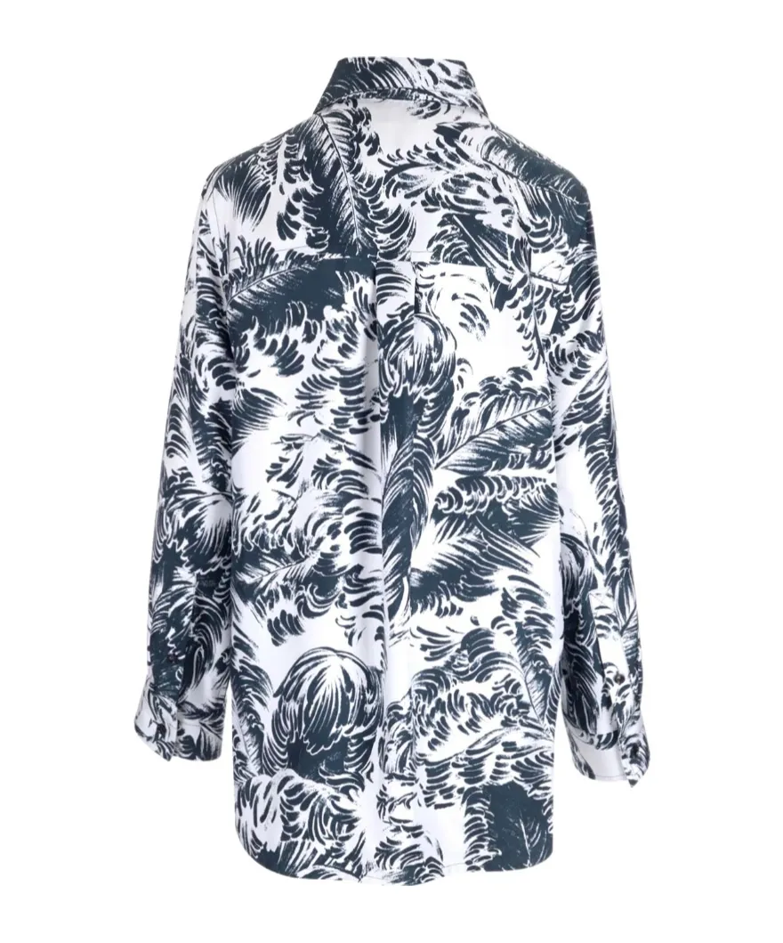 Feather Printed Buttoned Shirt