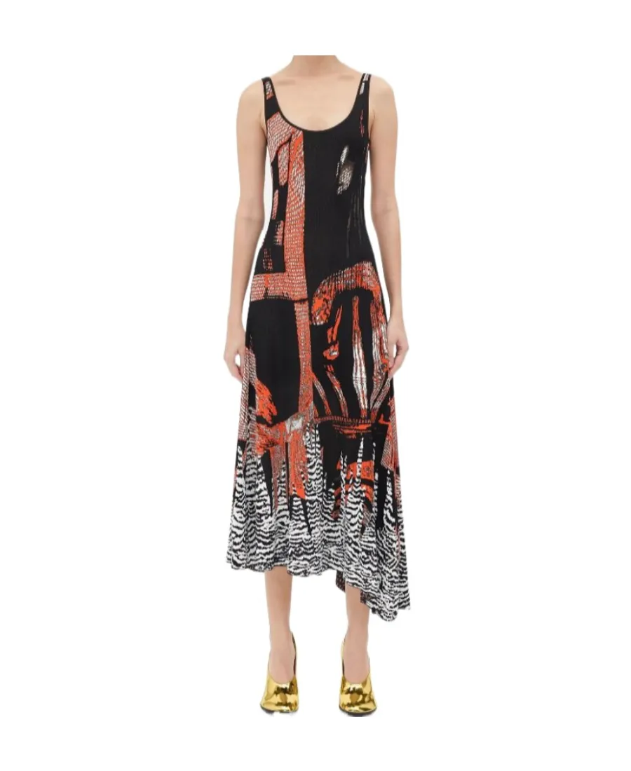 Sleeveless Patterned Dress