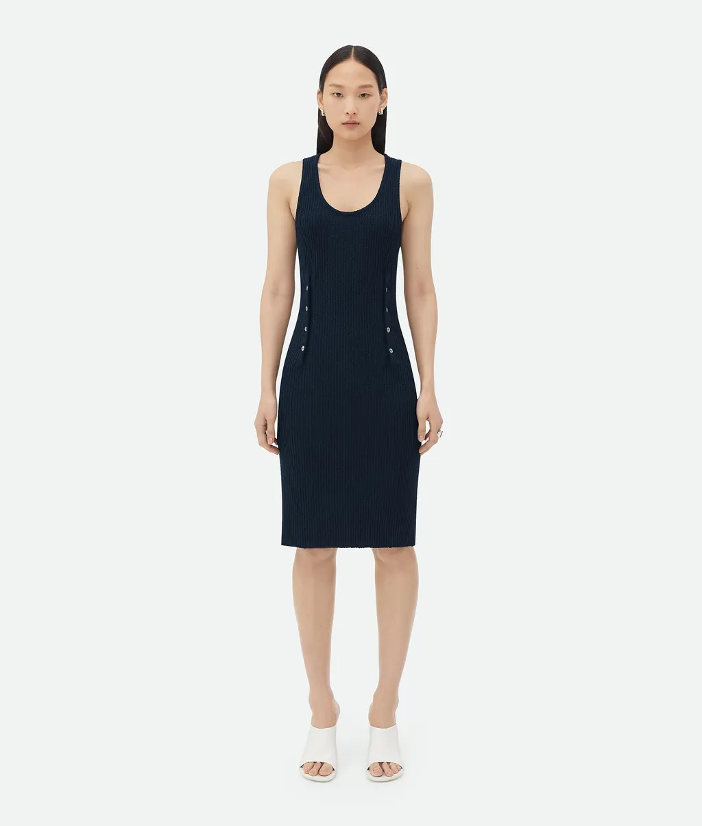 Slim Fit Ribbed Midi Dress