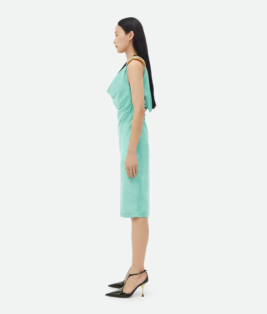 Metal Detailed Sleeveless Midi Dress