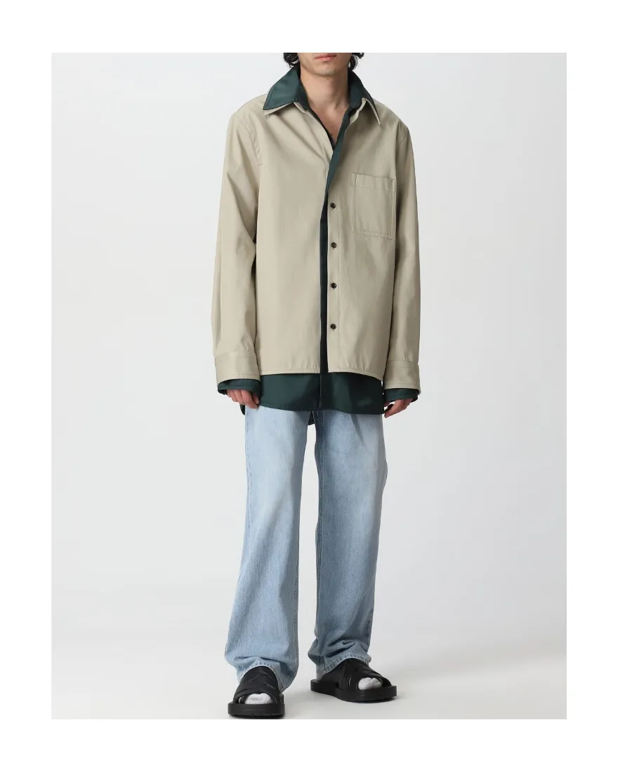 Relaxed Fit Twill Double Shirt