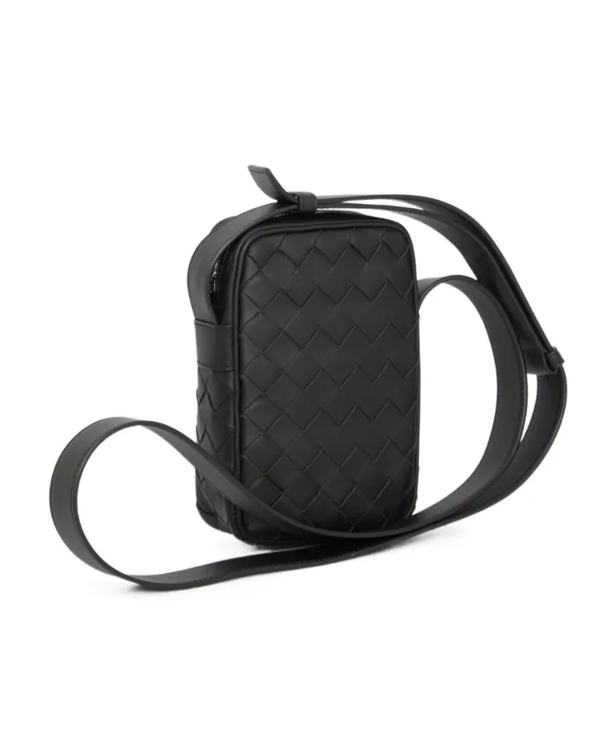 Intrecciato Strapped Crossbody Bag