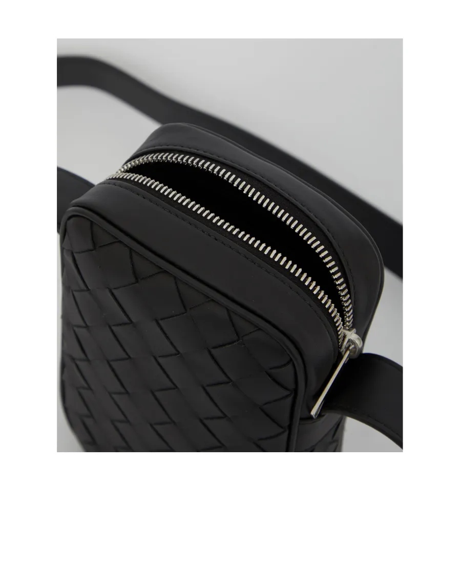 Intrecciato Strapped Crossbody Bag