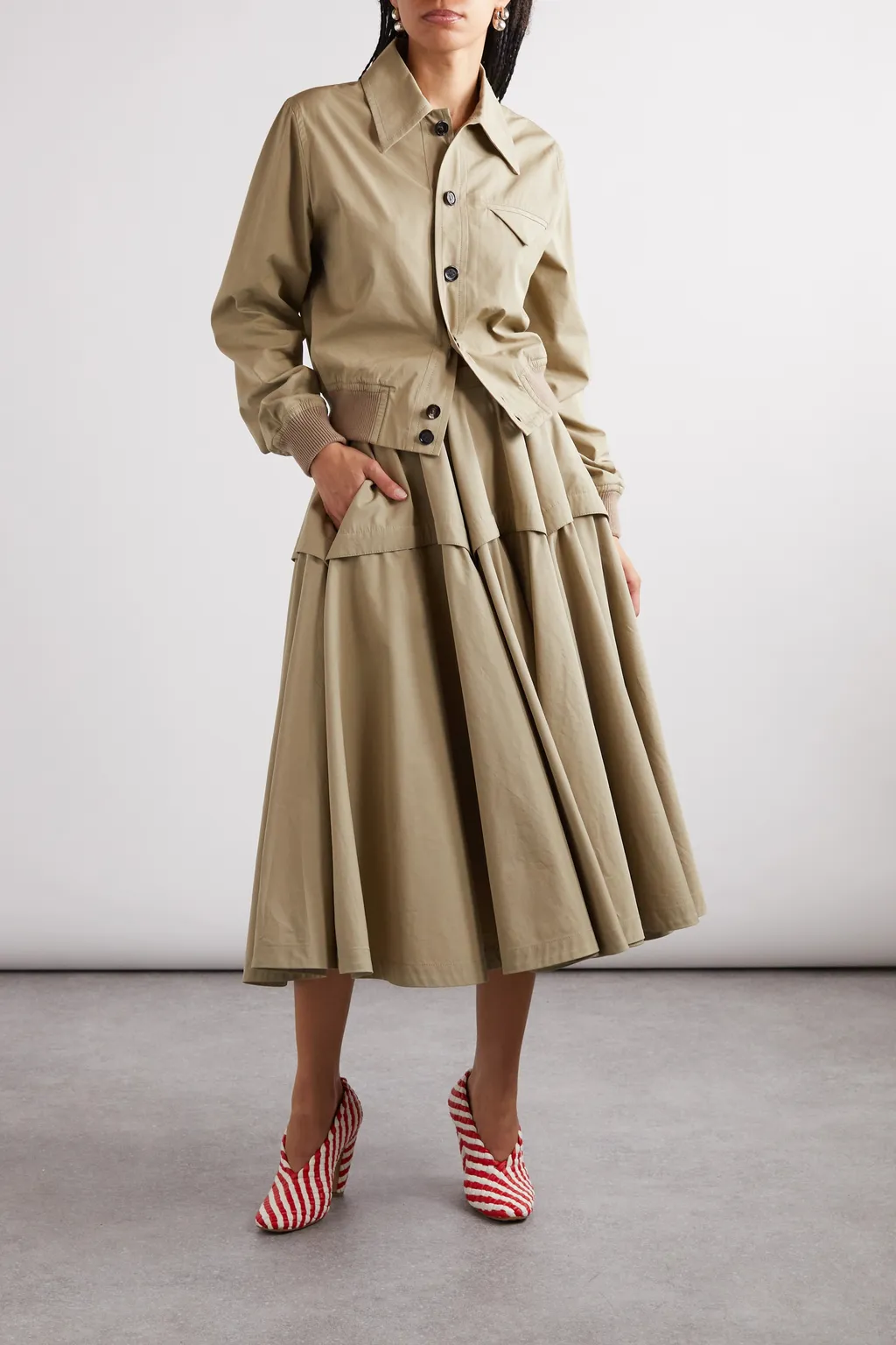 Collared Button-Up Jacket
