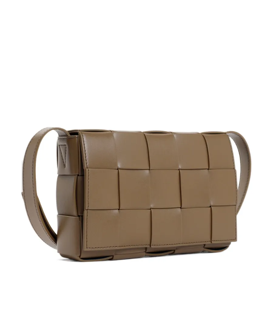 Cassette Woven Medium Shoulder Bag