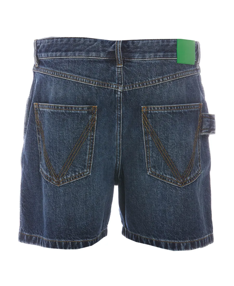 Logo Denim Shorts