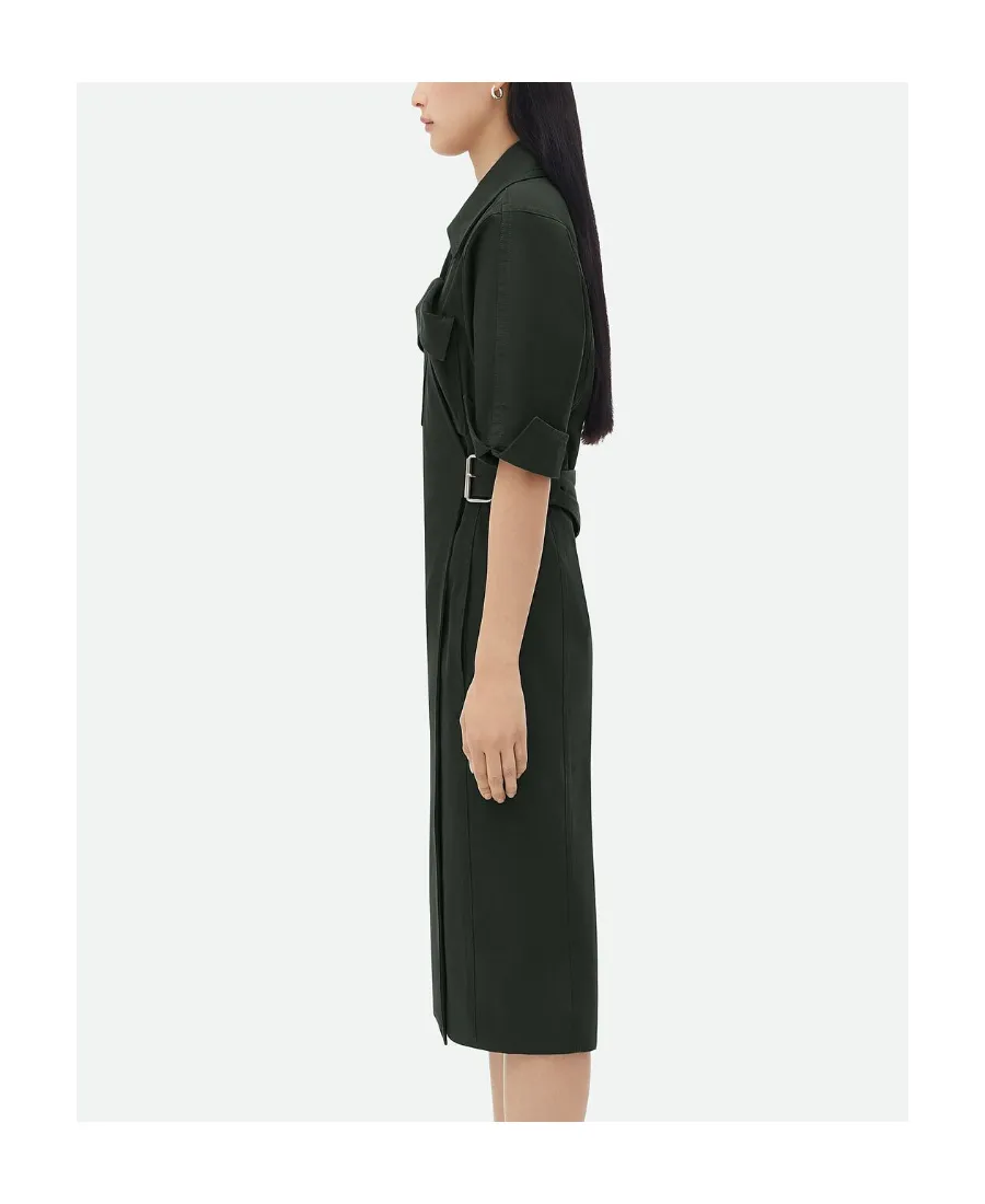 Twill Midi Dress