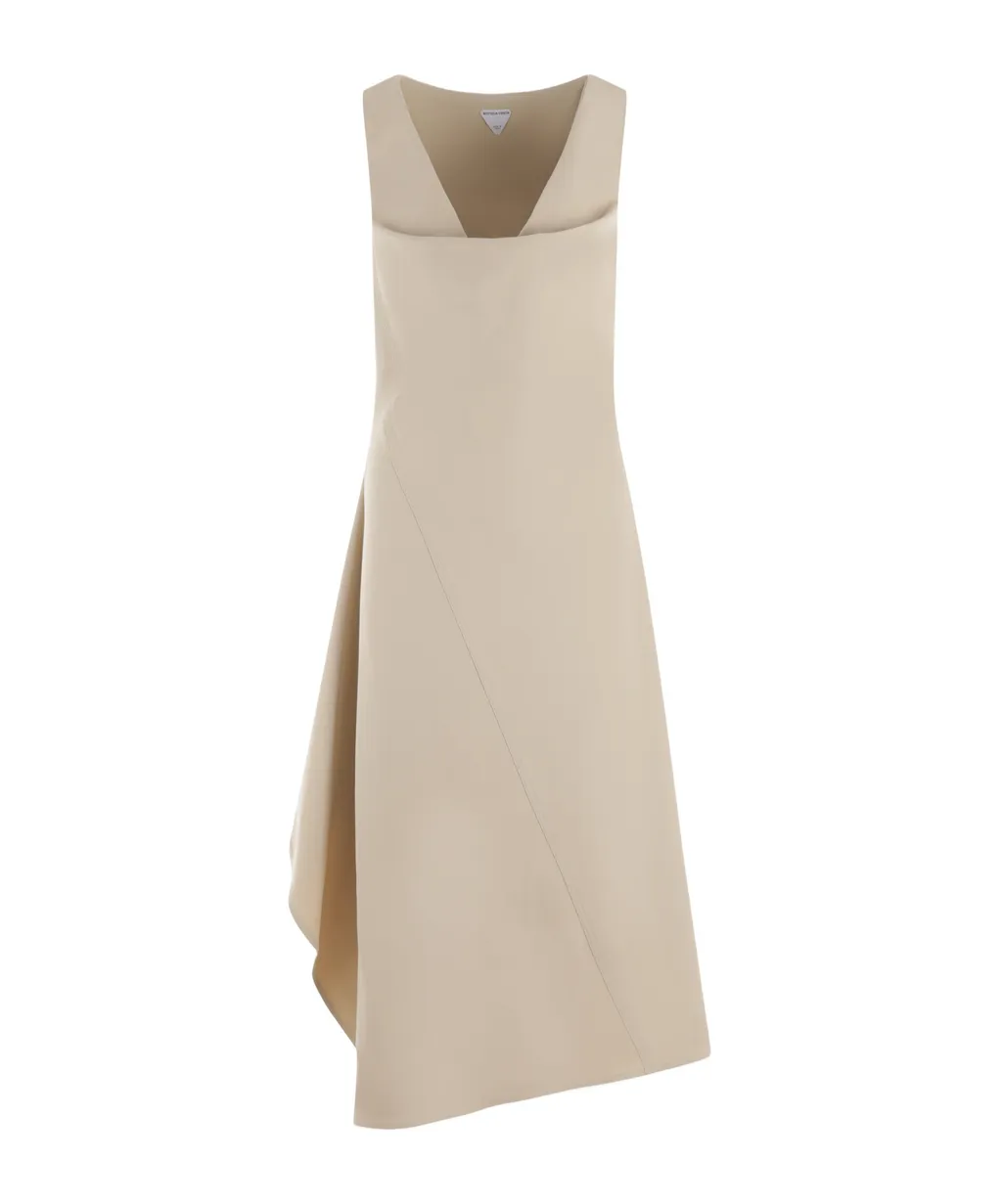 Asymmetrical Designed Midi Dress