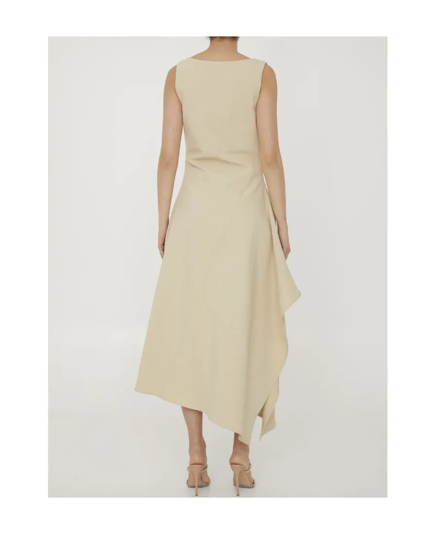 Asymmetrical Designed Midi Dress