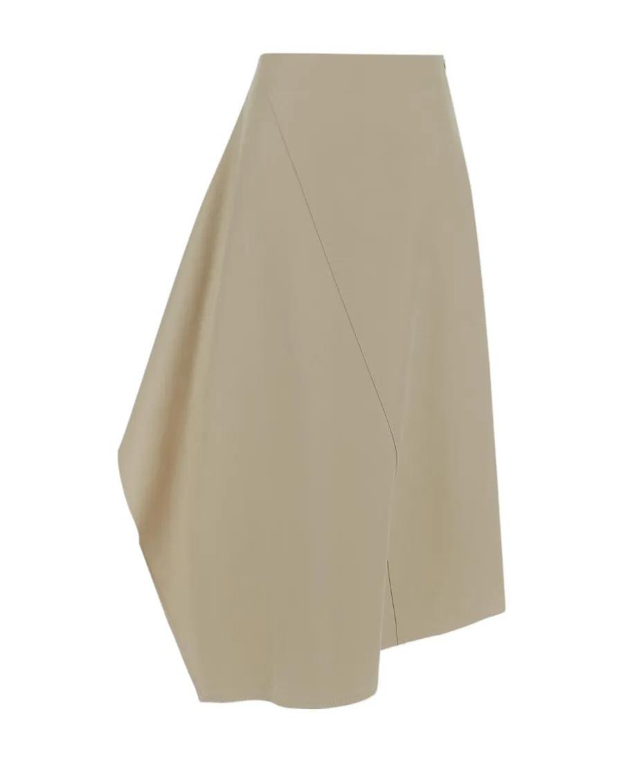 Asymmetric Midi Skirt
