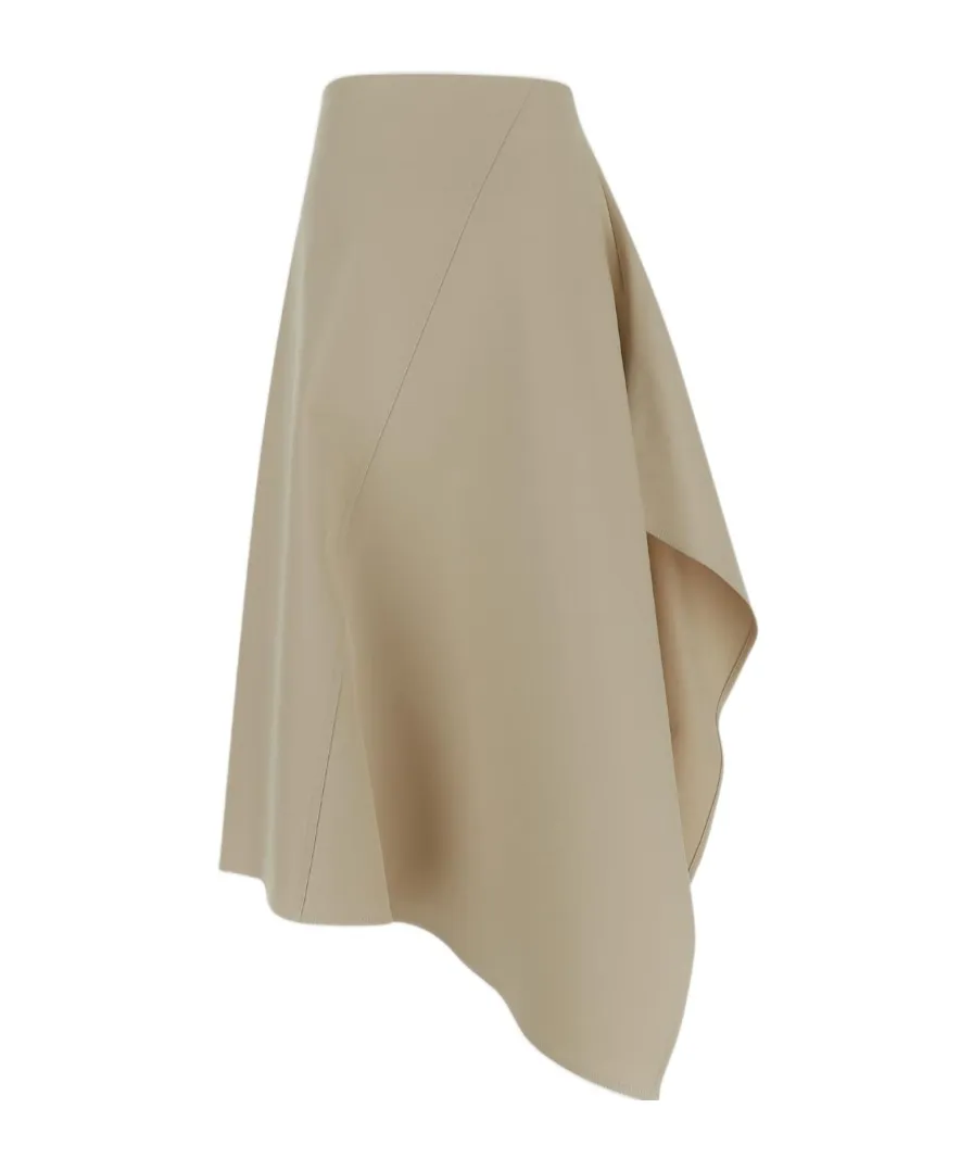 Asymmetric Midi Skirt