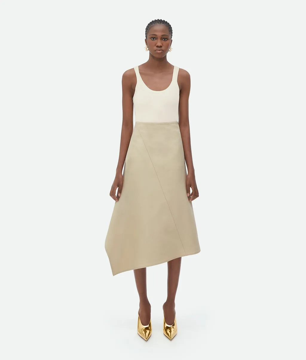 Asymmetric Midi Skirt