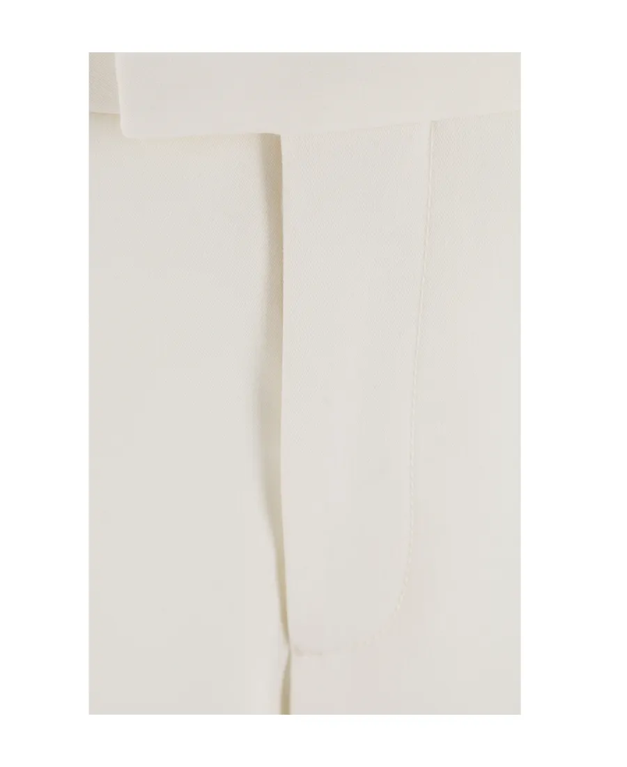 Straight-Leg Turn Up Hem Trousers