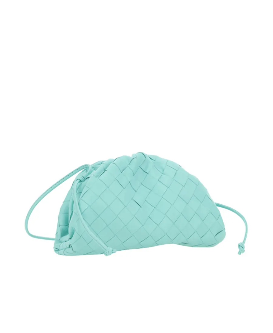 Woven Drawstring Clutch Bag