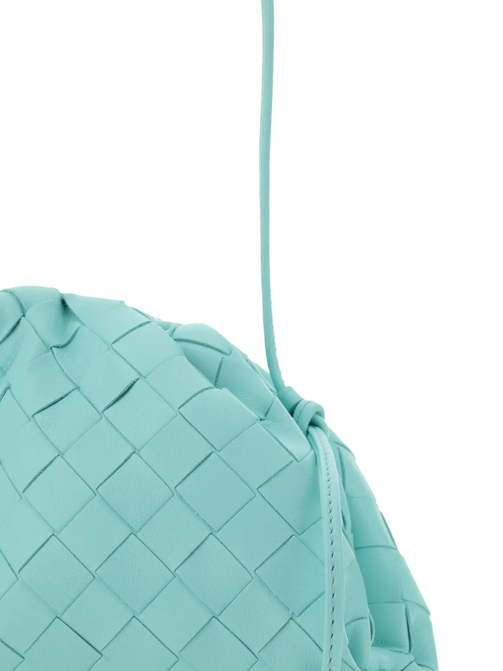 Woven Drawstring Clutch Bag