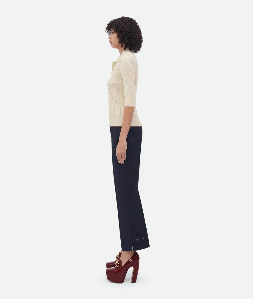 Rib Polo Shirt