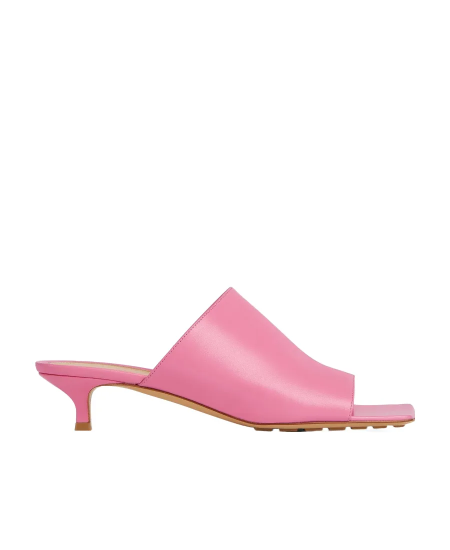 Square-Headed High-Heeled Sandals