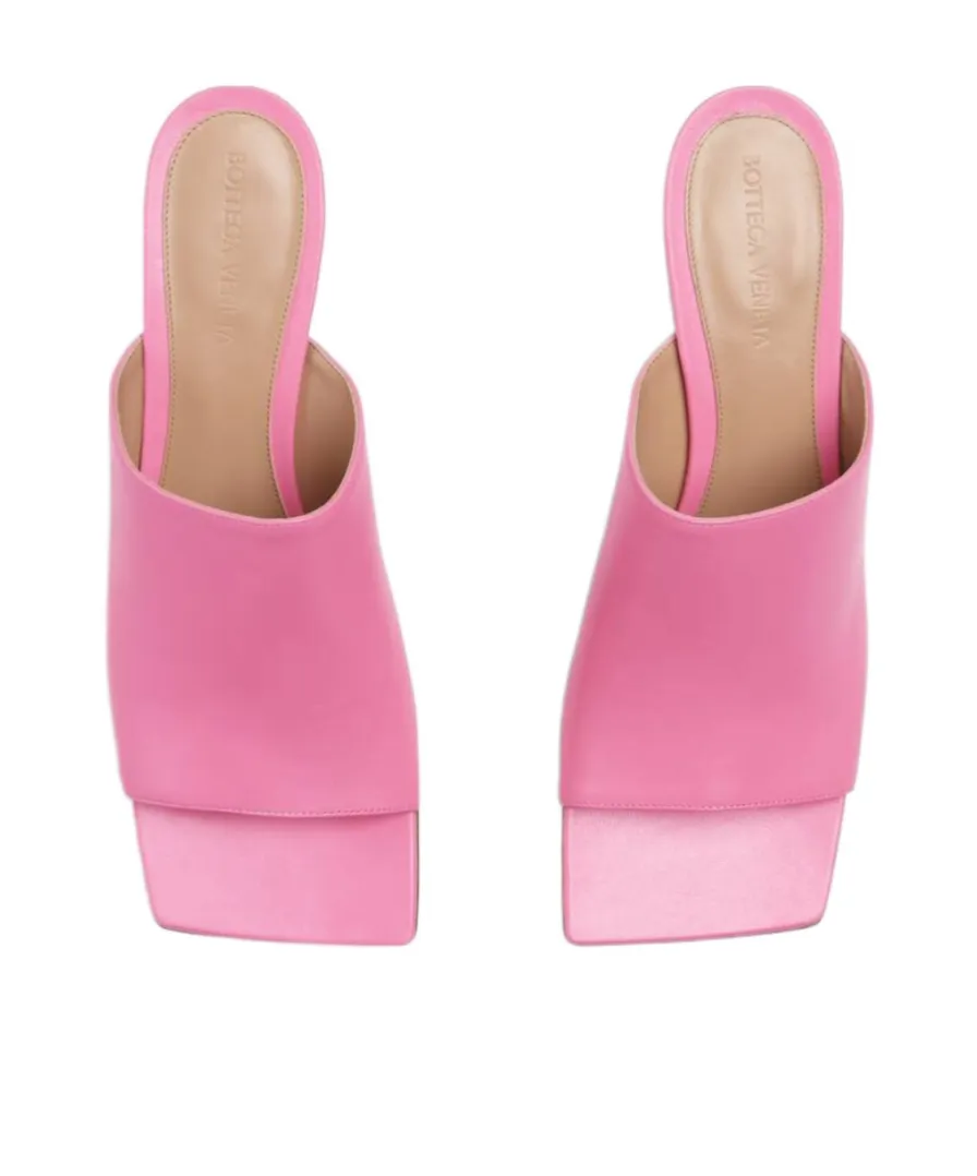 Square-Headed High-Heeled Sandals